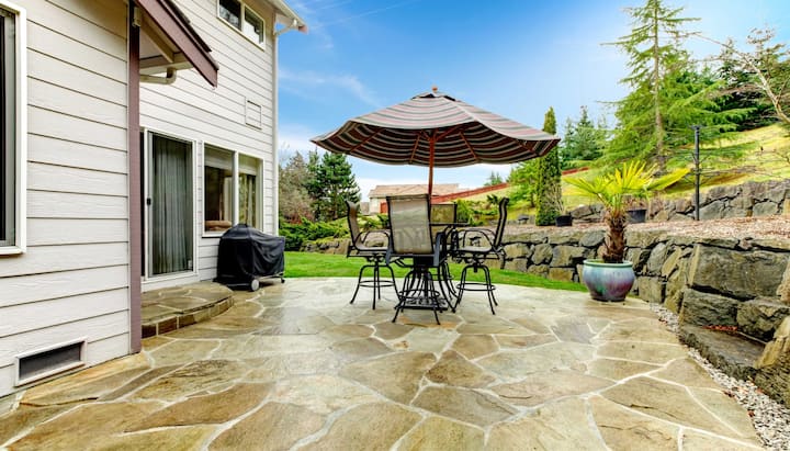 Beautifully Textured and Patterned Concrete Patios in Gainesville, Florida area!